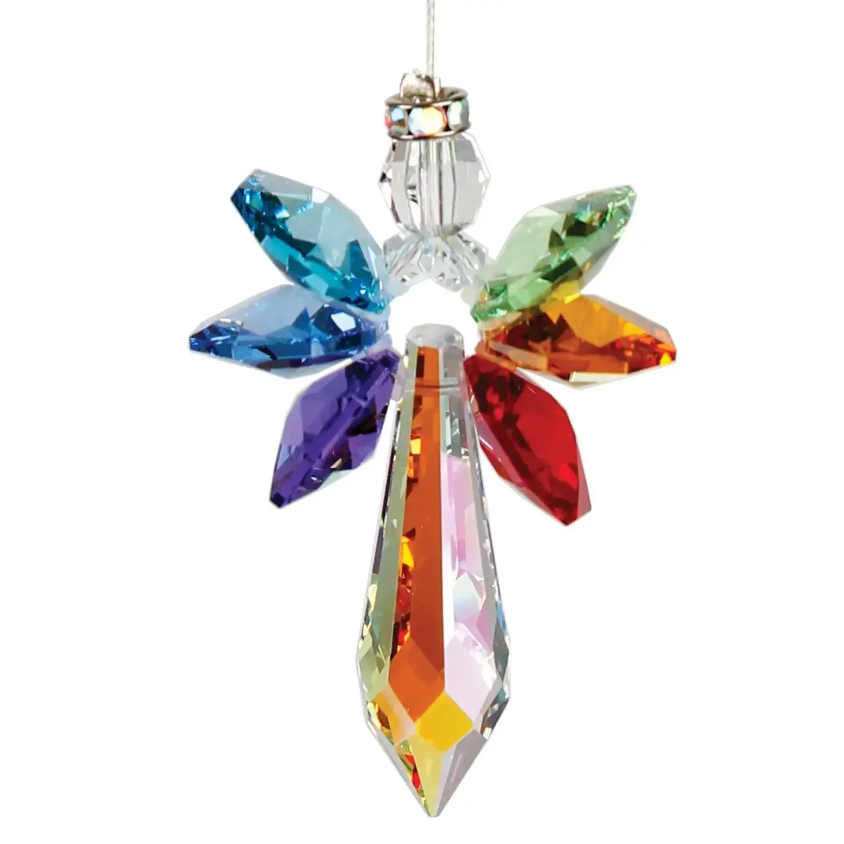 Woodstock Chimes Crystal Chakra Guardian Angel - Large