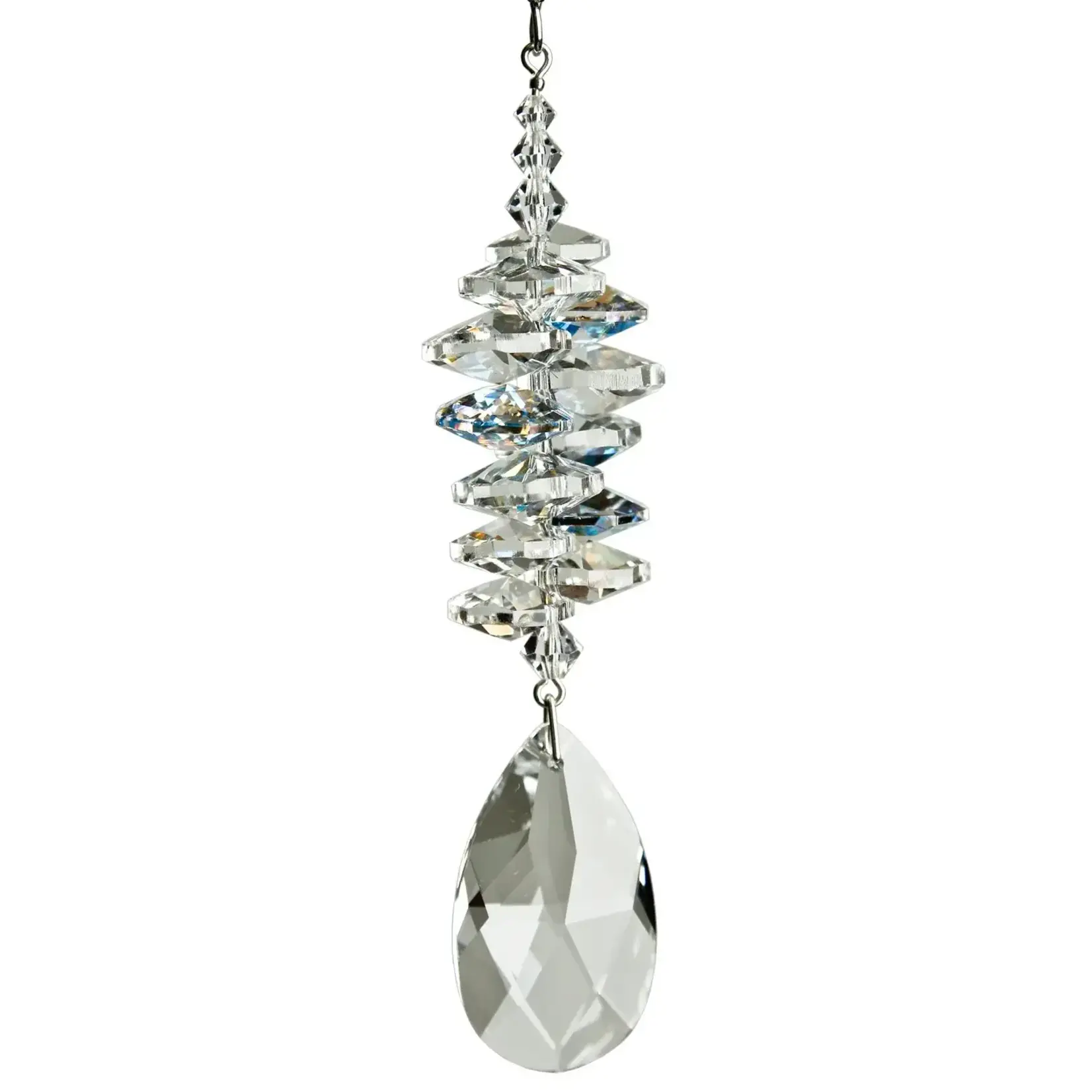 Woodstock Chimes Crystal Ice Cascade - Almond