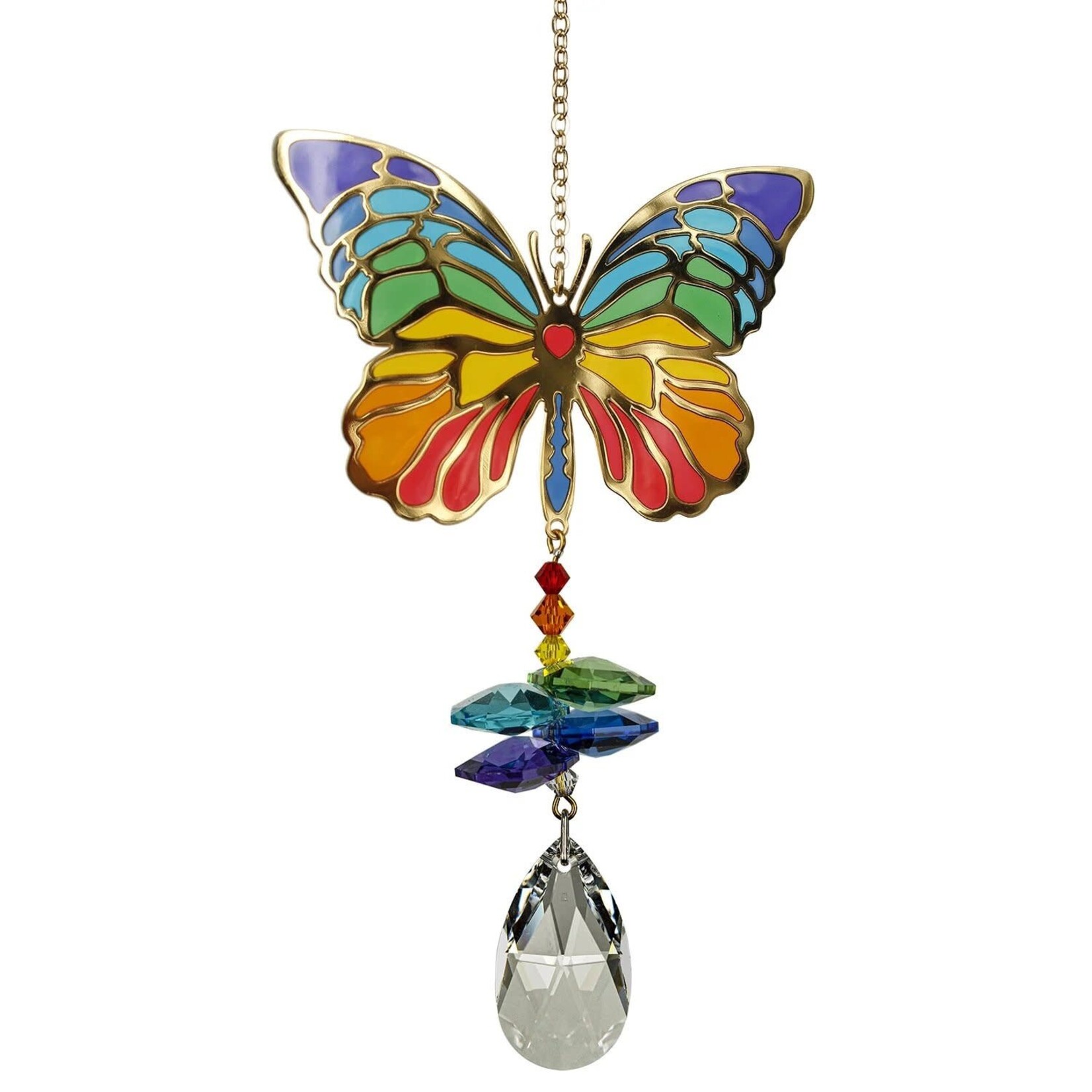 Woodstock Chimes Crystal Wonders - Butterfly