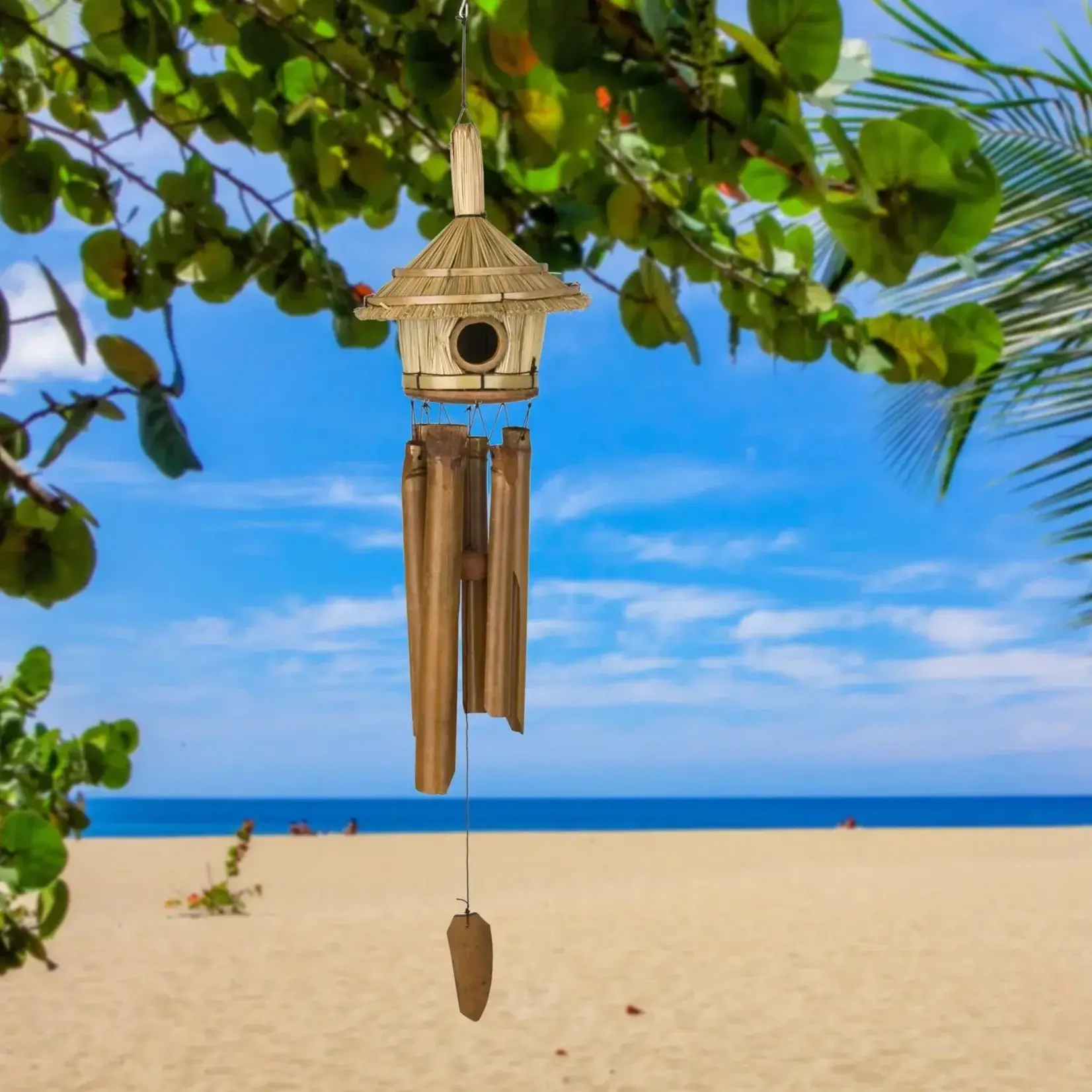 Woodstock Chimes Asli Thatched Roof Birdhouse