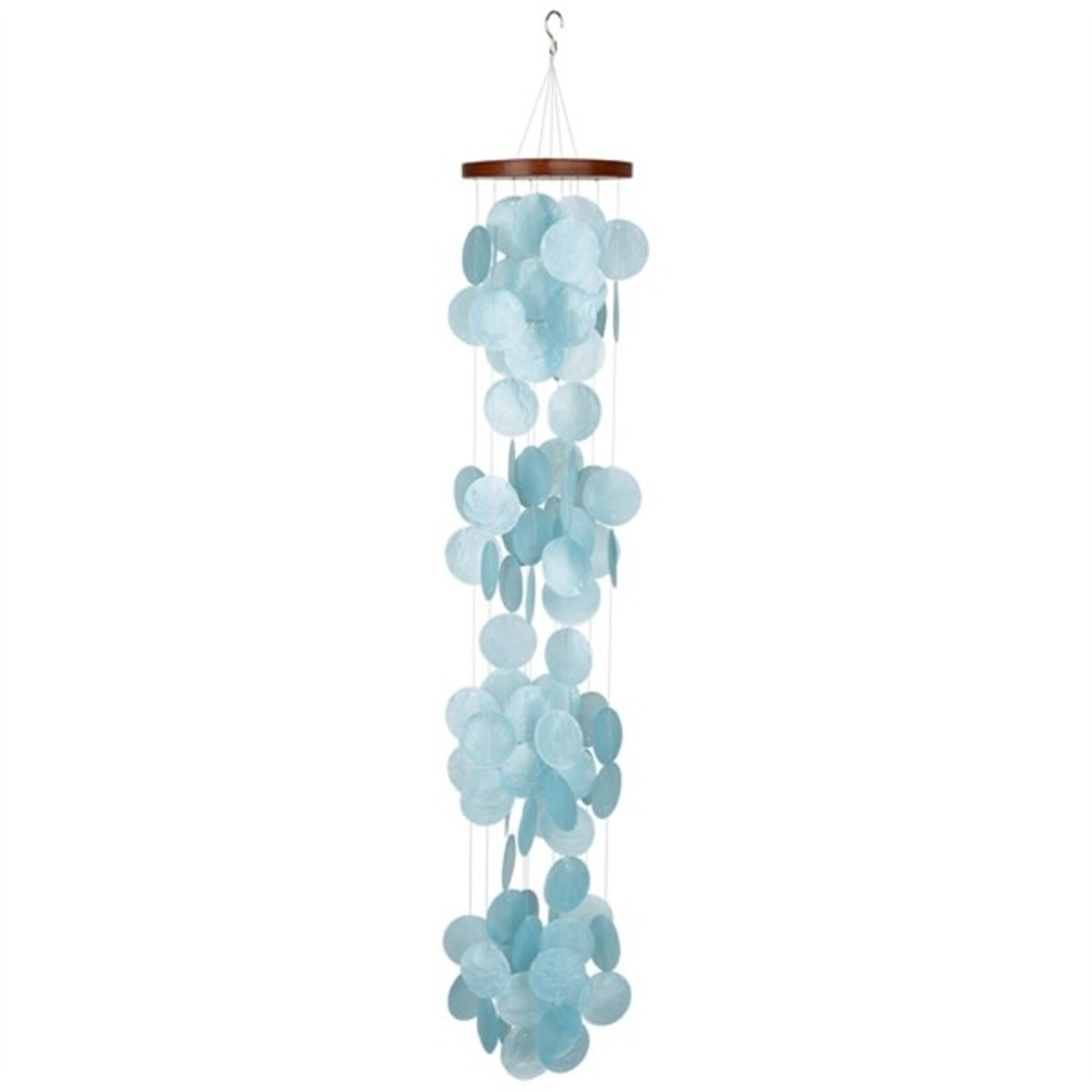 Woodstock Chimes Capiz Waterfall  -  Azure