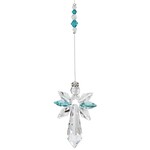 Woodstock Chimes Guardian Angel (Large) Blue Zircon