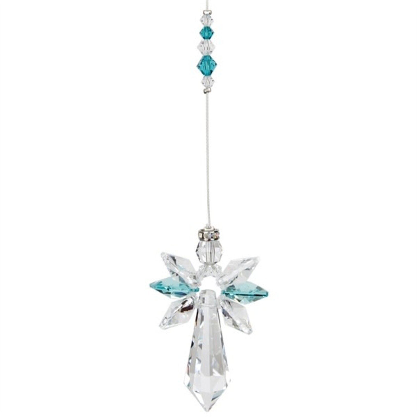 Woodstock Chimes Guardian Angel (Large) Blue Zircon