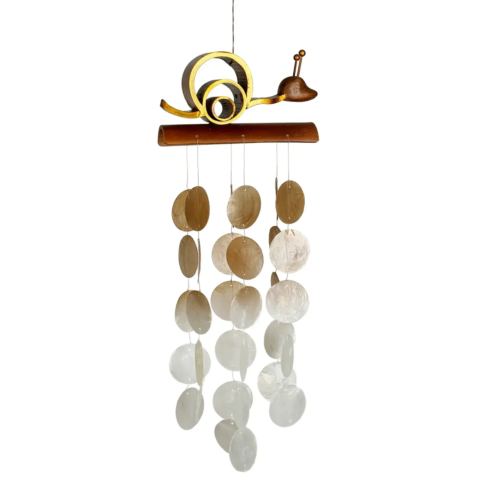 Woodstock Chimes Snail - Capiz Chime