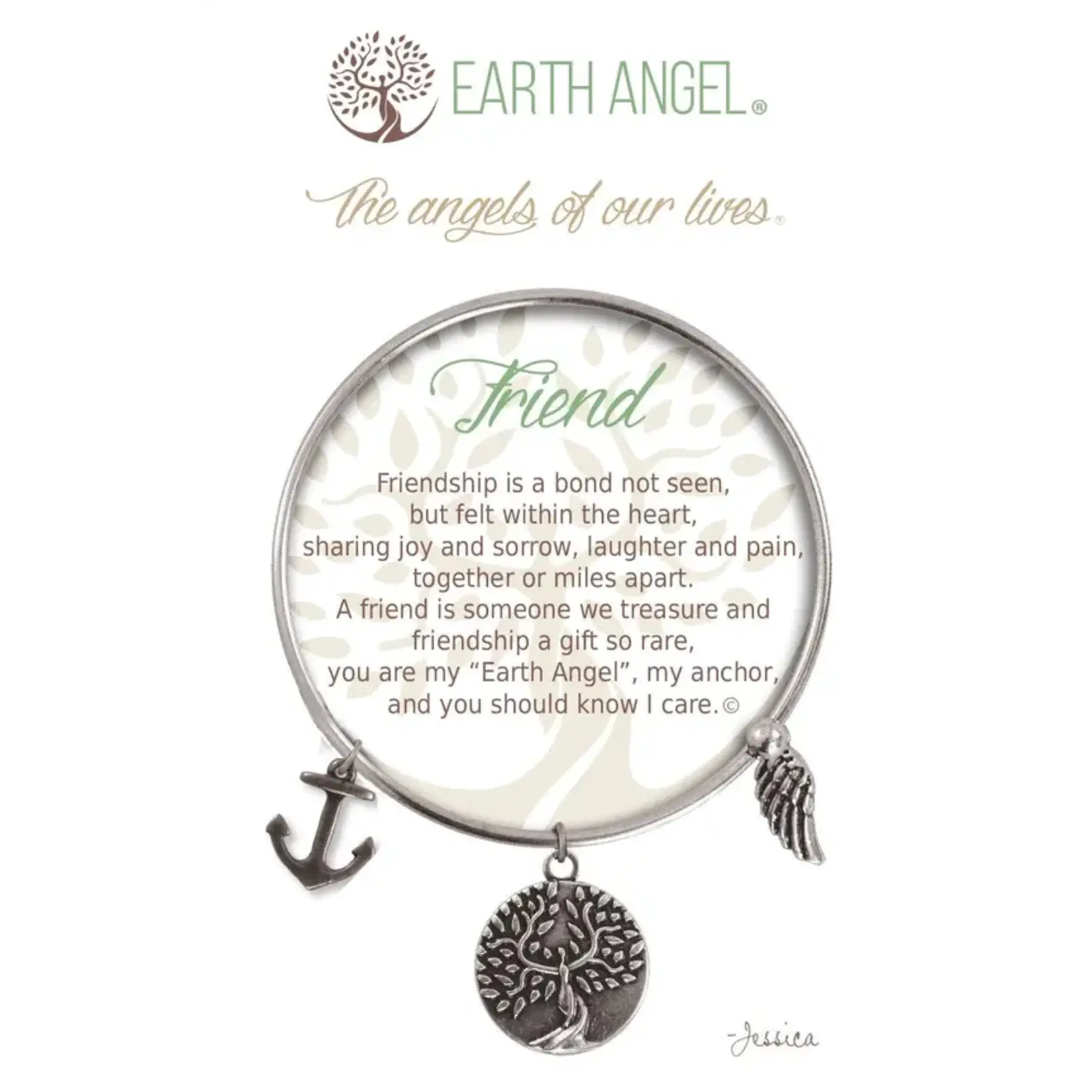 Earth Angel Bracelet Friend Silver