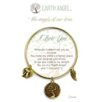 Earth Angel Bracelet Love Brass