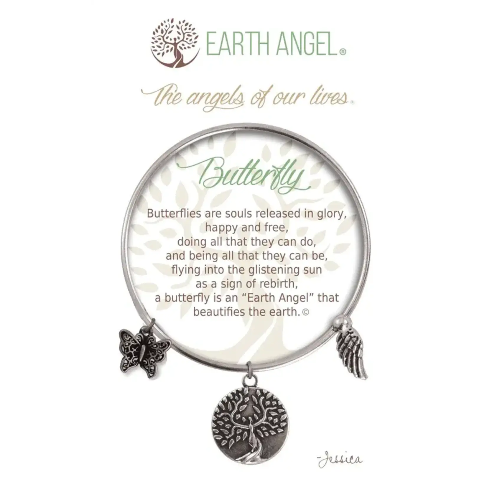 Earth Angel Bracelet Butterfly Silver
