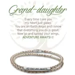 Leather Bracelet Granddaughter - Champagne