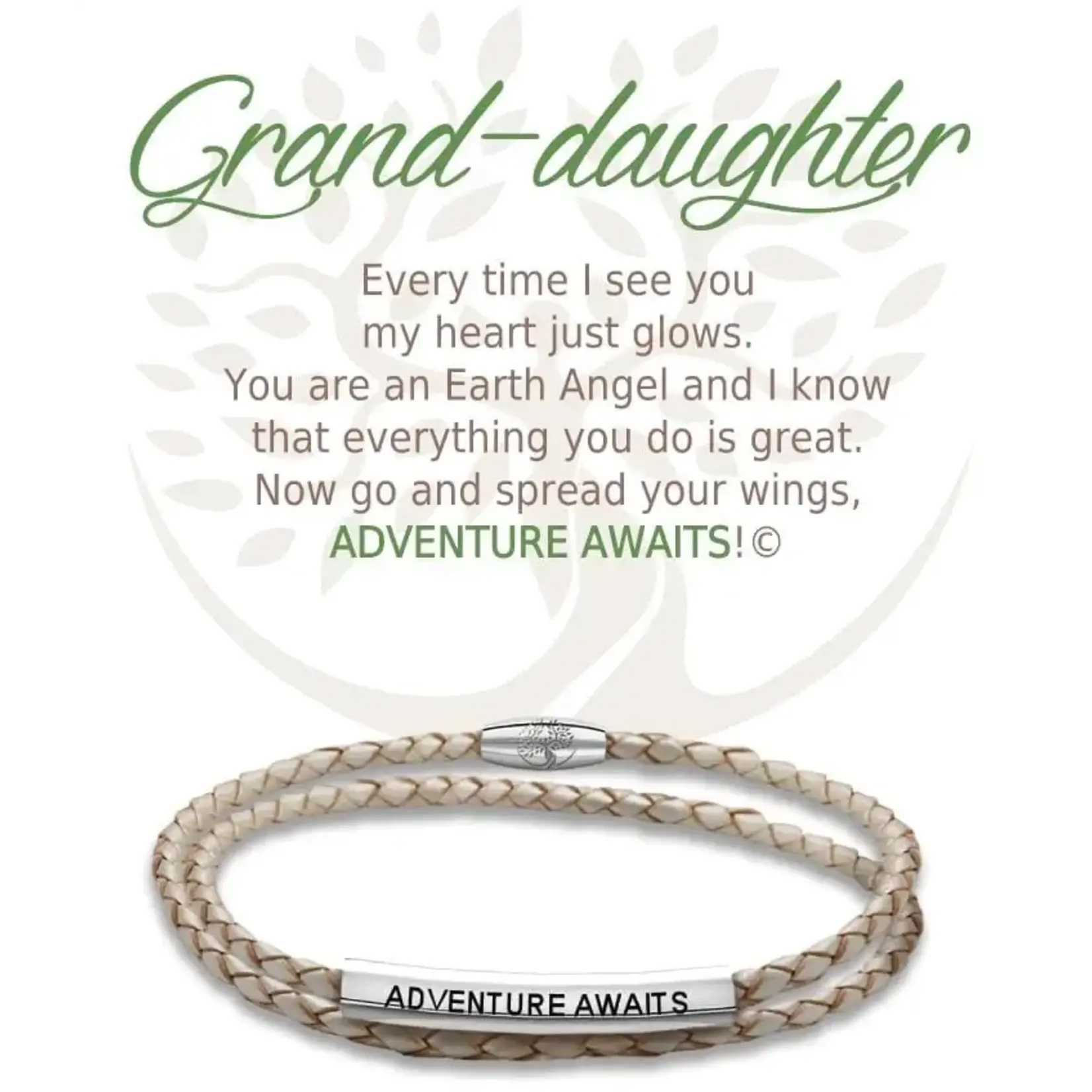 Leather Bracelet Granddaughter - Champagne