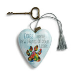 Paw Prints Art Heart   (Bin 18)