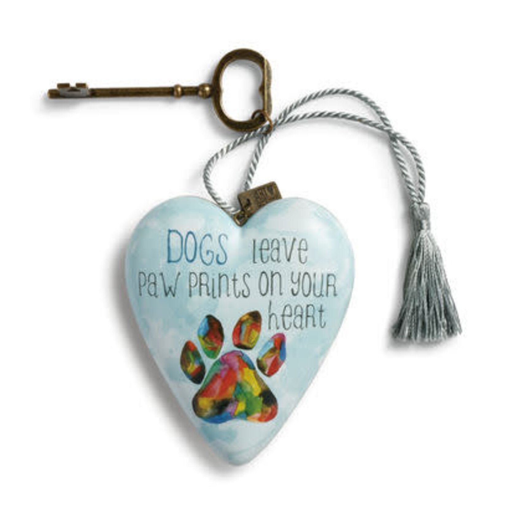 Paw Prints Art Heart   (Bin 18)