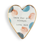 Here for You Art Heart Trinket  Dish