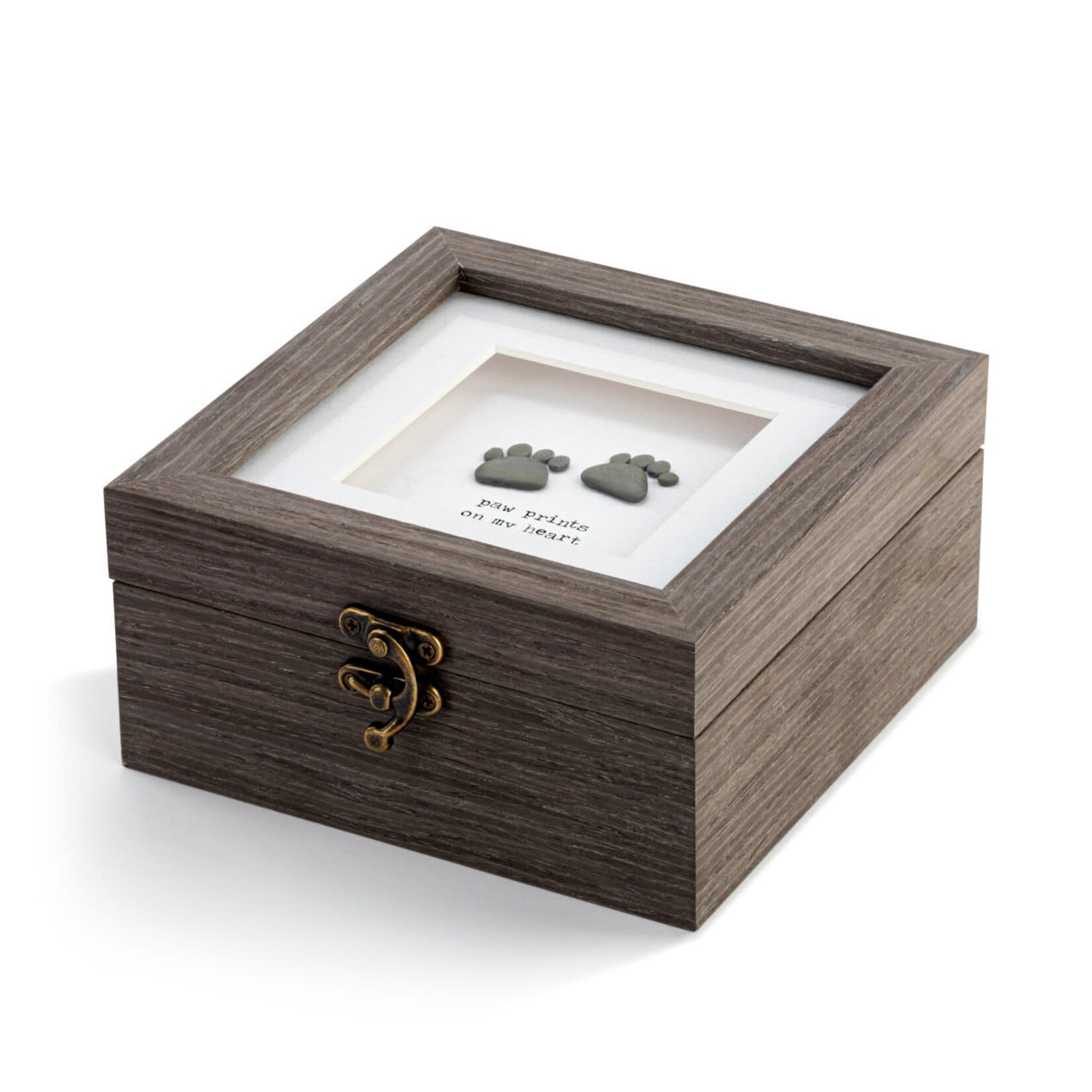 Sharon Nowlan Paw Prints Keepsake Box-Nowlan