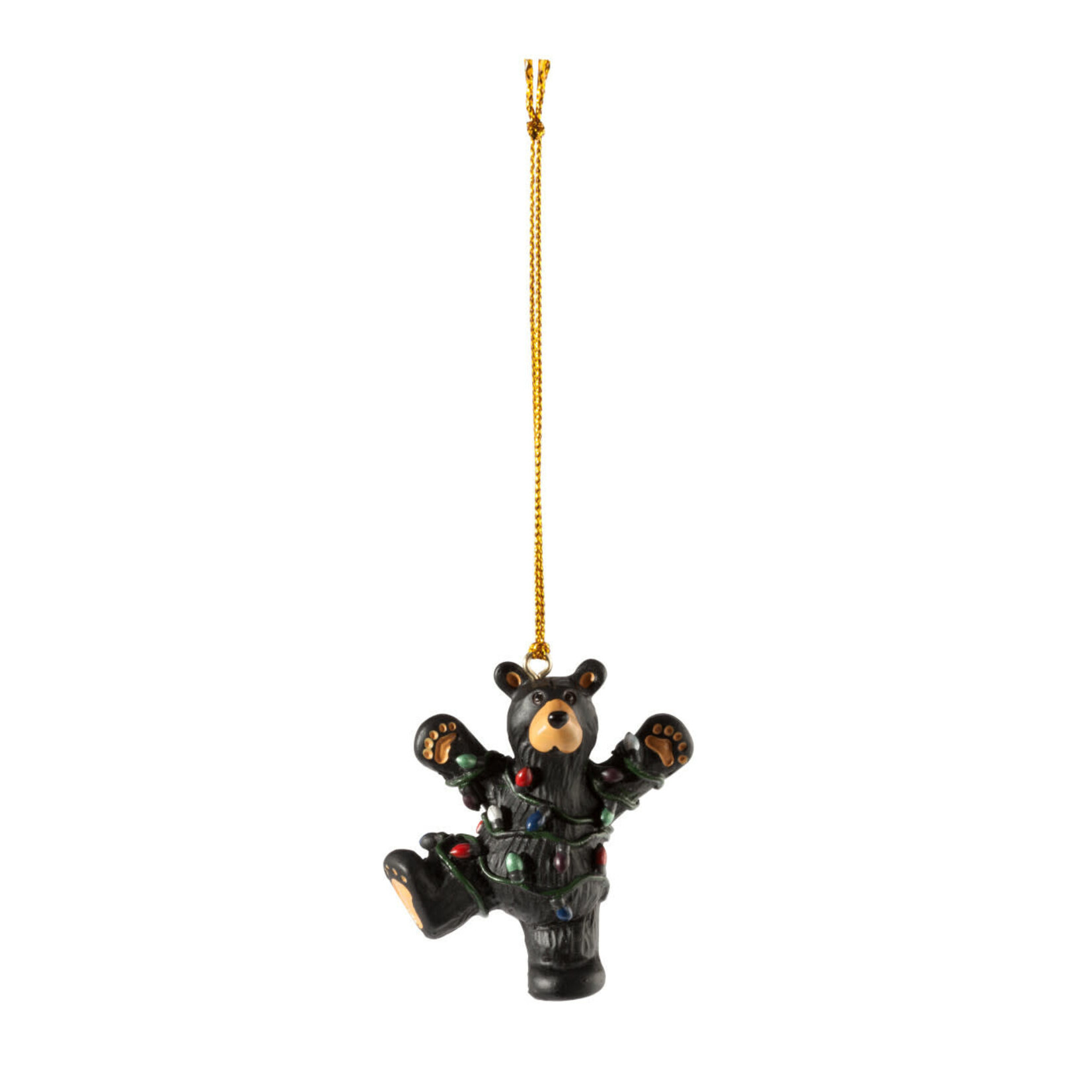 Hap Wrapped in Lights Ornament   (J1)
