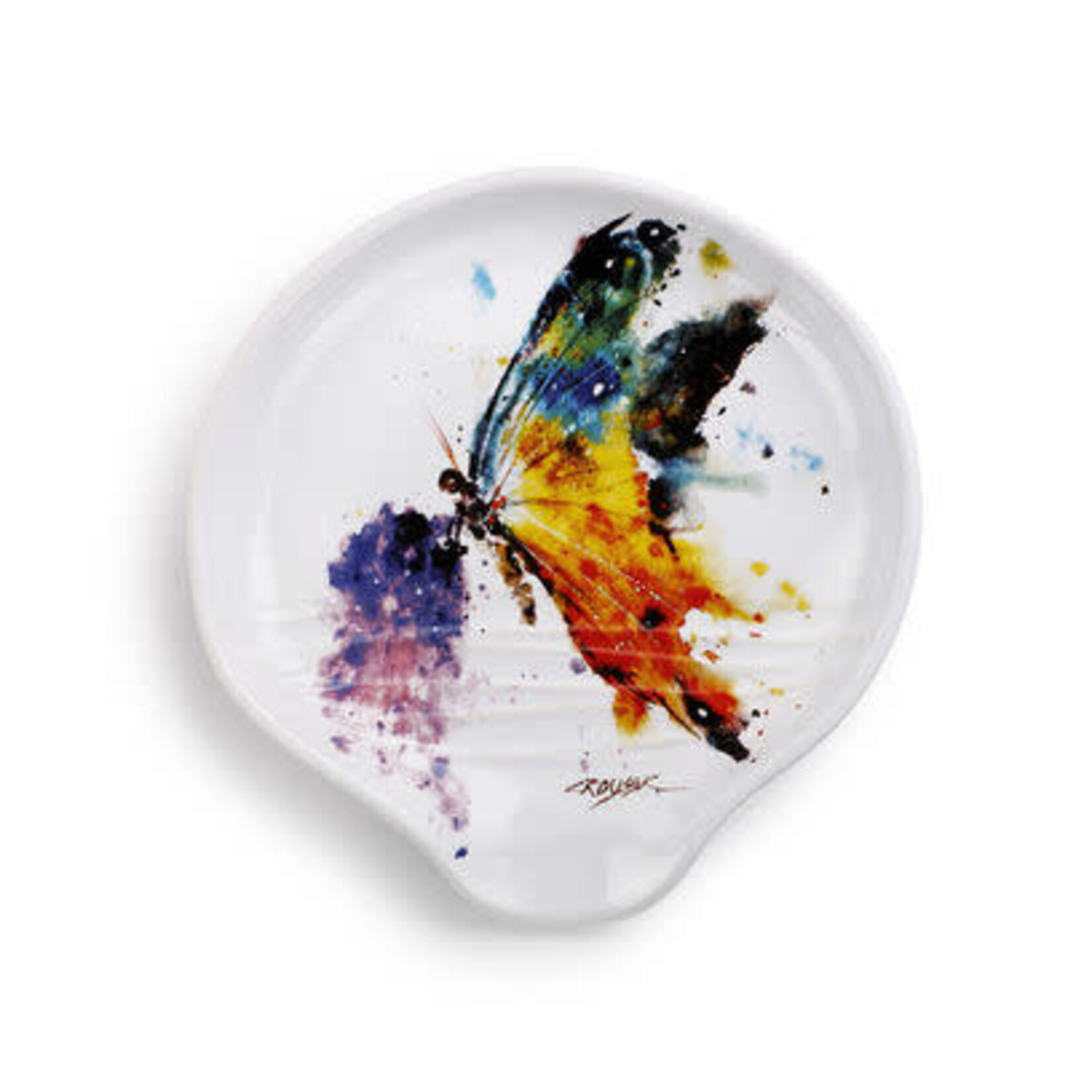 Dean Crouser Kaleidoscope Butterfly Spoon Rest