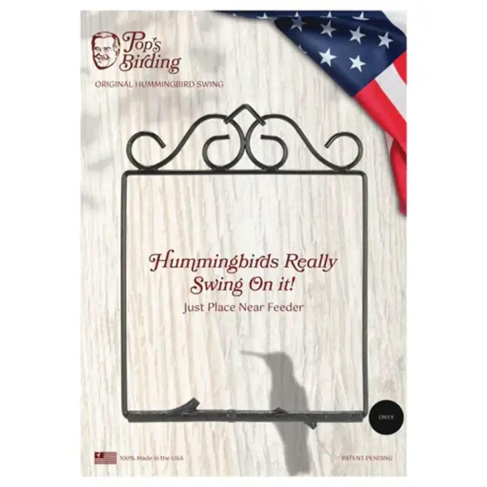 Pop's Hummingbird Swing Hummingbird Swing - Black