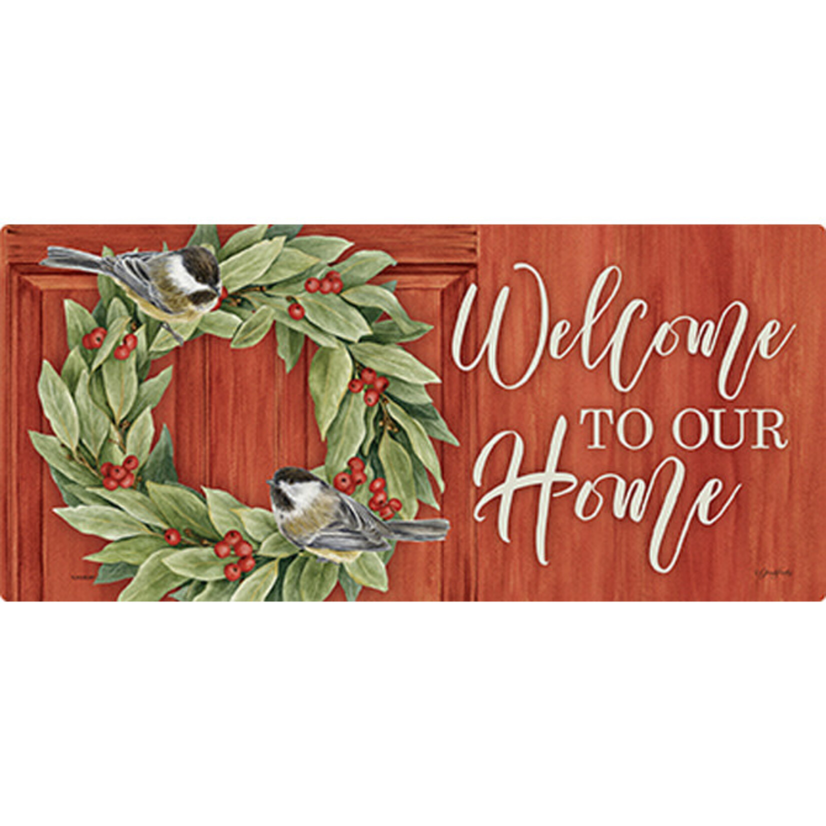 Chickadee Bay Wreath, Mini Mat