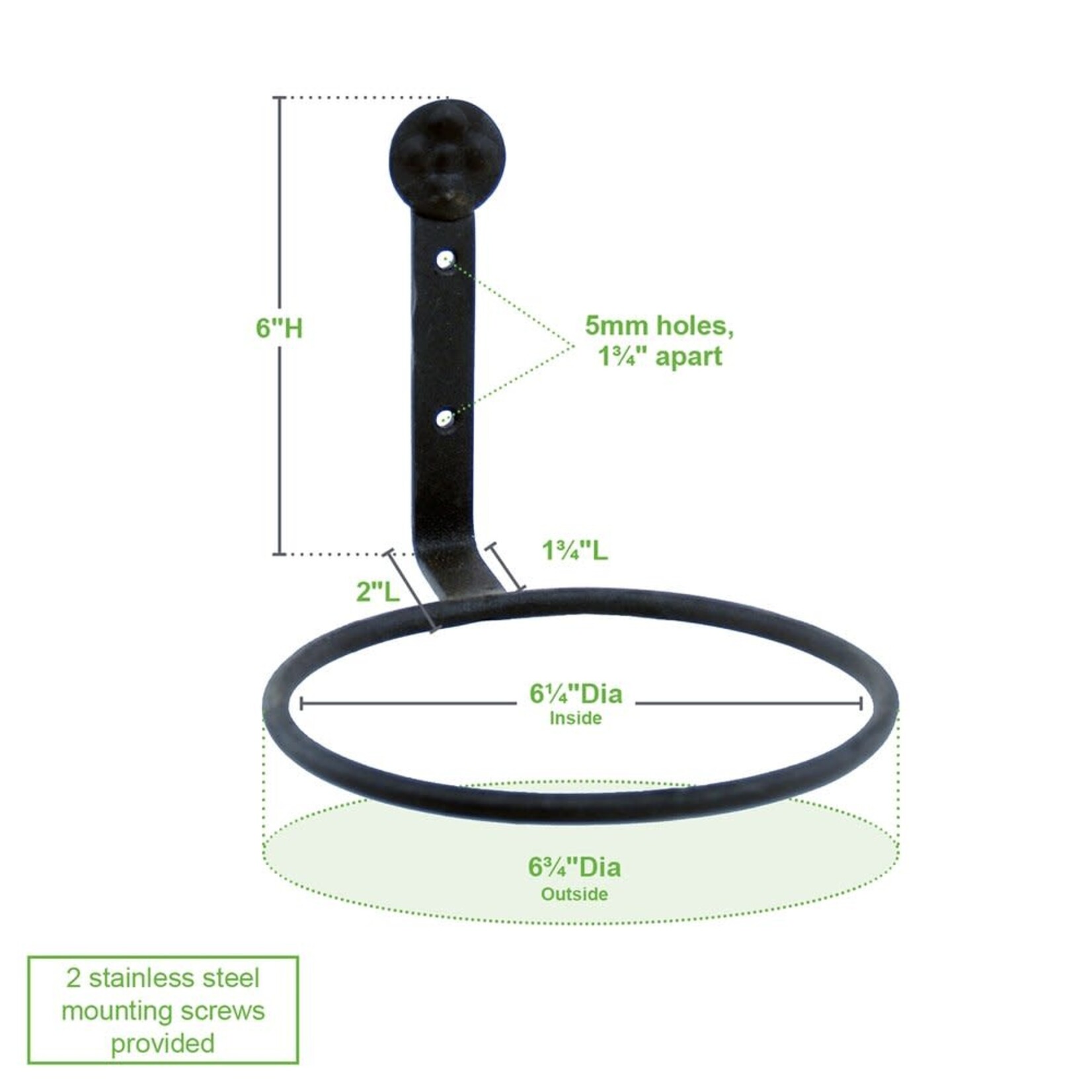 Achla Designs Flower Pot Ring 6" Ring