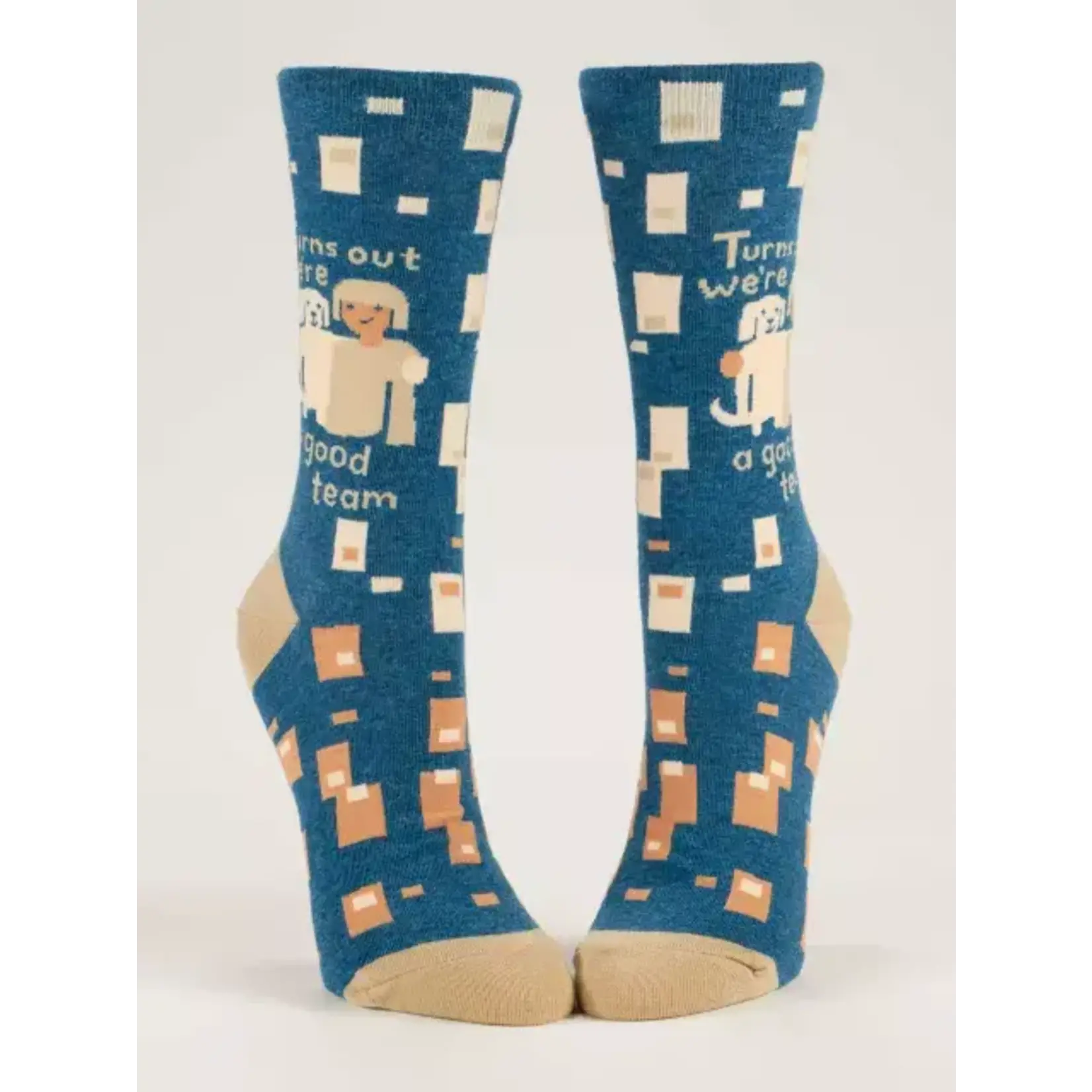 BlueQ WE'RE A GOOD TEAM - WOMEN'S CREW SOCKS