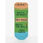BlueQ Golf Sucks S/M Sneaker Socks