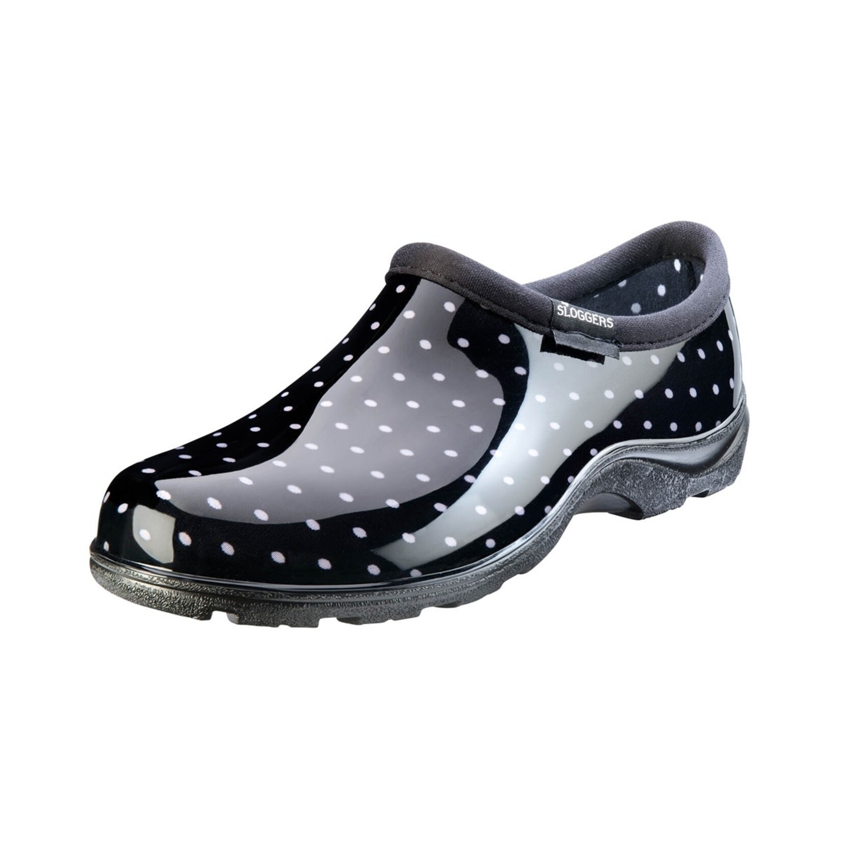 Sloggers Garden Shoe Black Polka Dot Women's 6