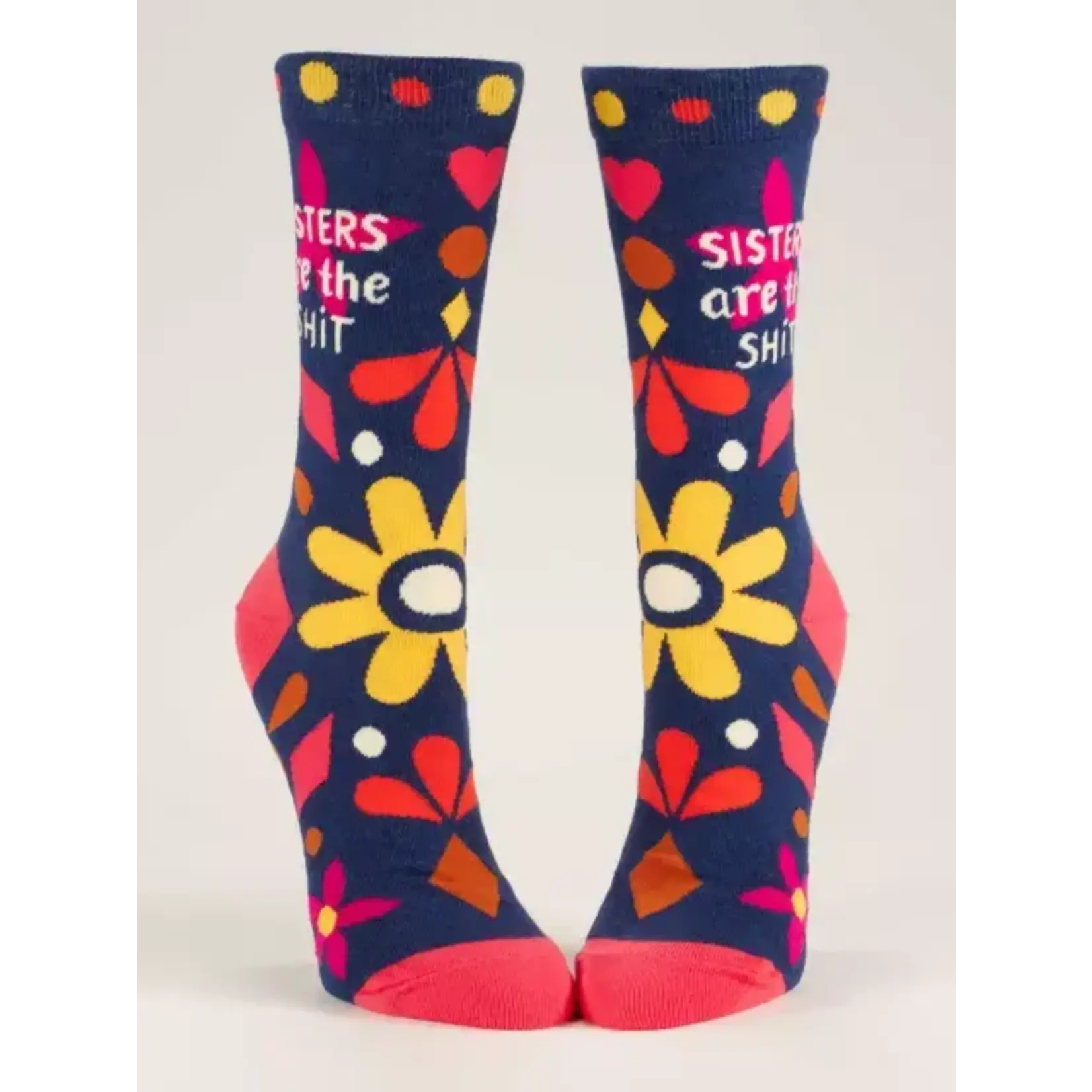 BlueQ SISTERS ARE THE SHIT WOMEN'S CREW SOCKS