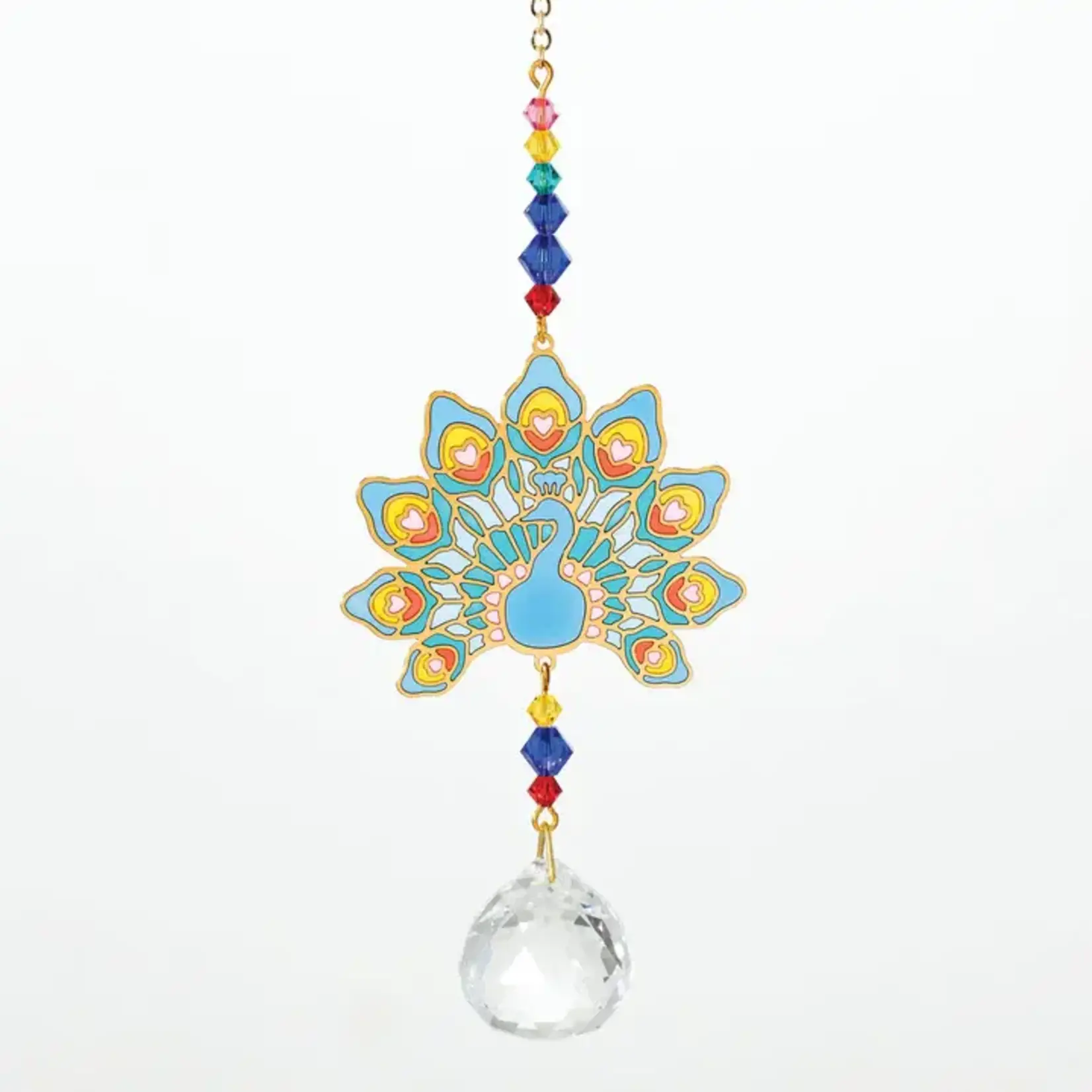 Woodstock Chimes Crystal Dreams Peacock