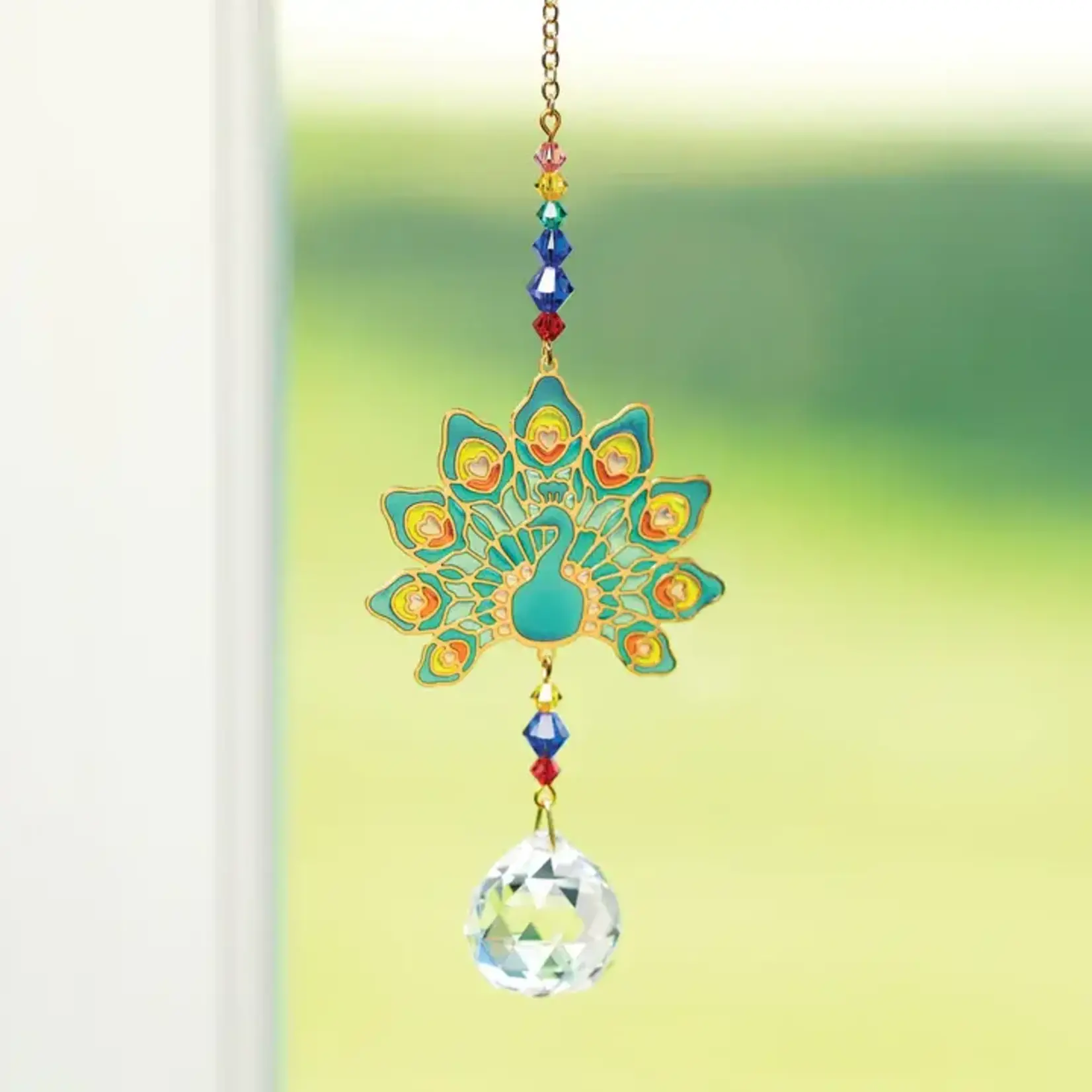 Woodstock Chimes Crystal Dreams Peacock