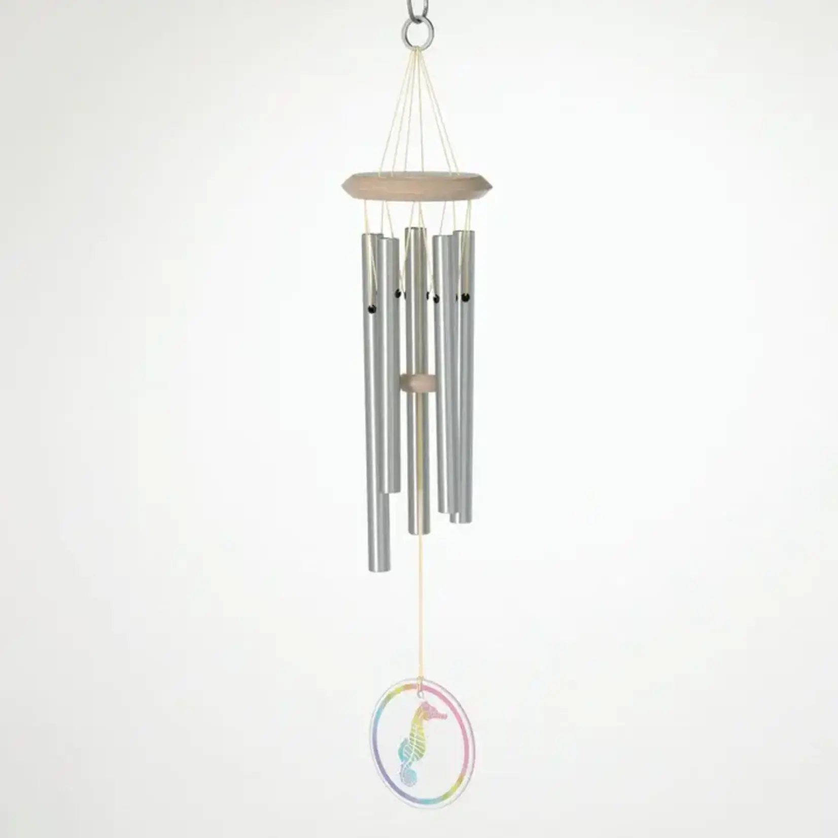 Woodstock Chimes Coastal Windchime with Glass Seahorse
