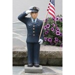 Massarelli Stone US Armed Forces - Coast Guard Statue Detailed