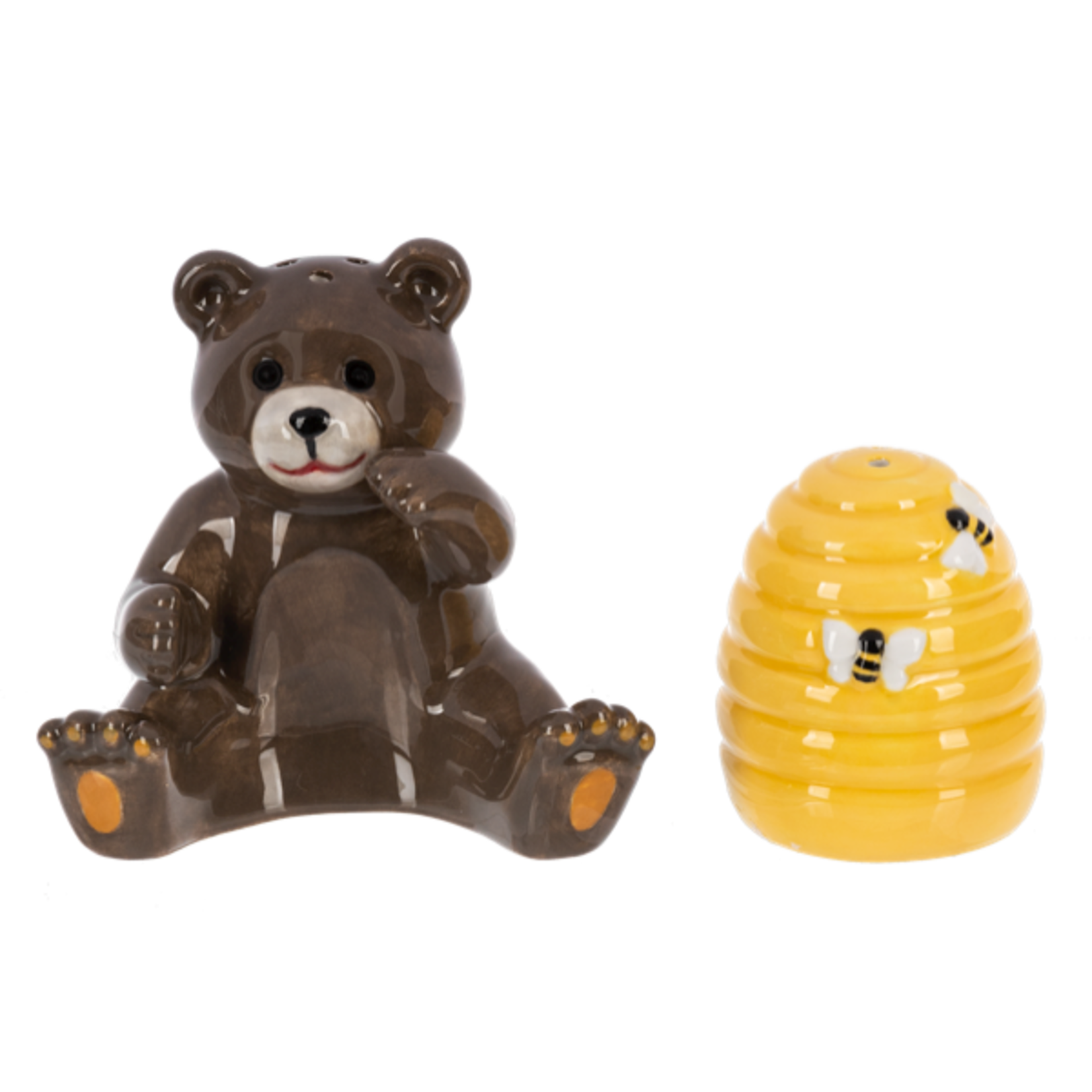 Grizzly Bear and Bees S & P Shakers
