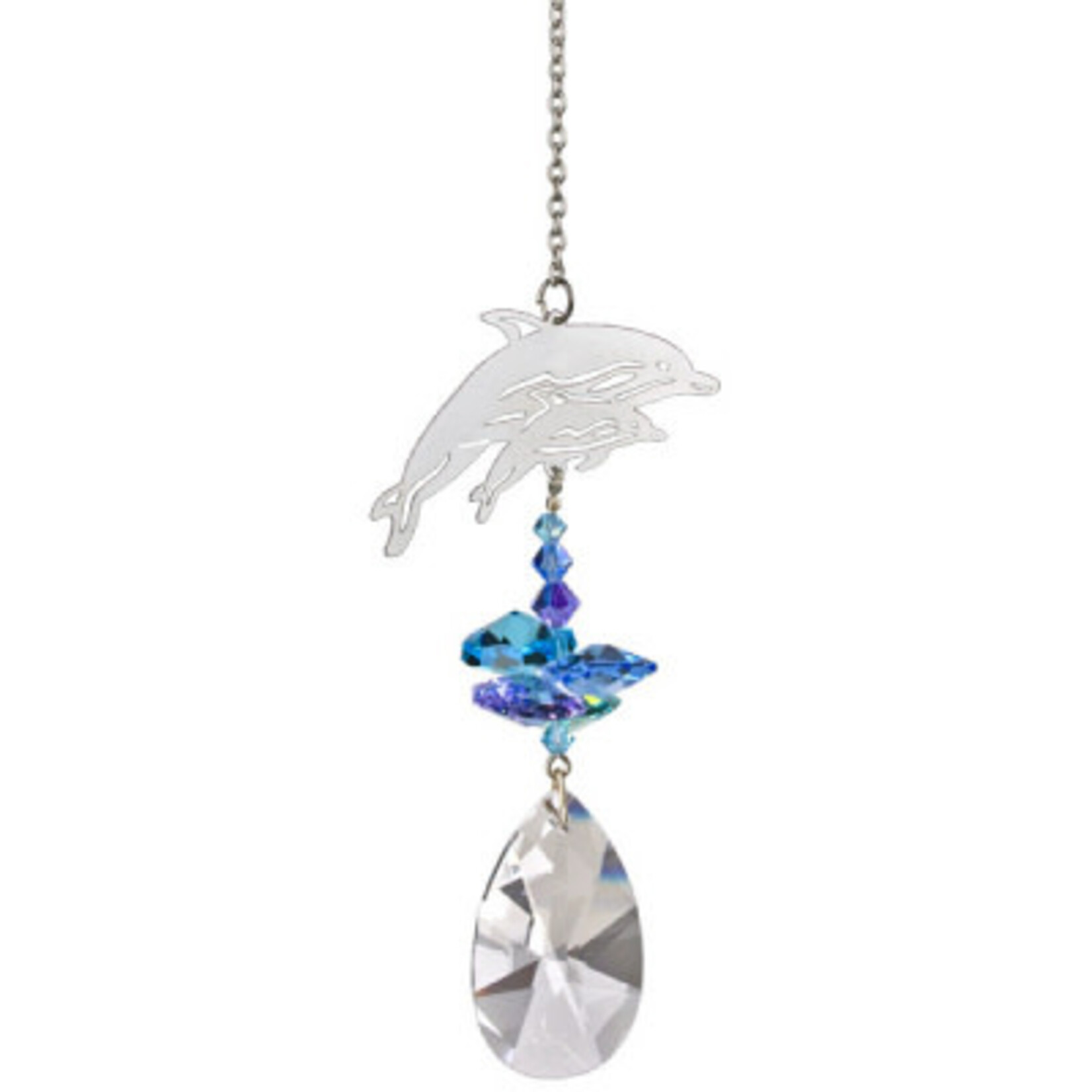 Woodstock Chimes Dolphin Crystal Fantasy Suncatcher