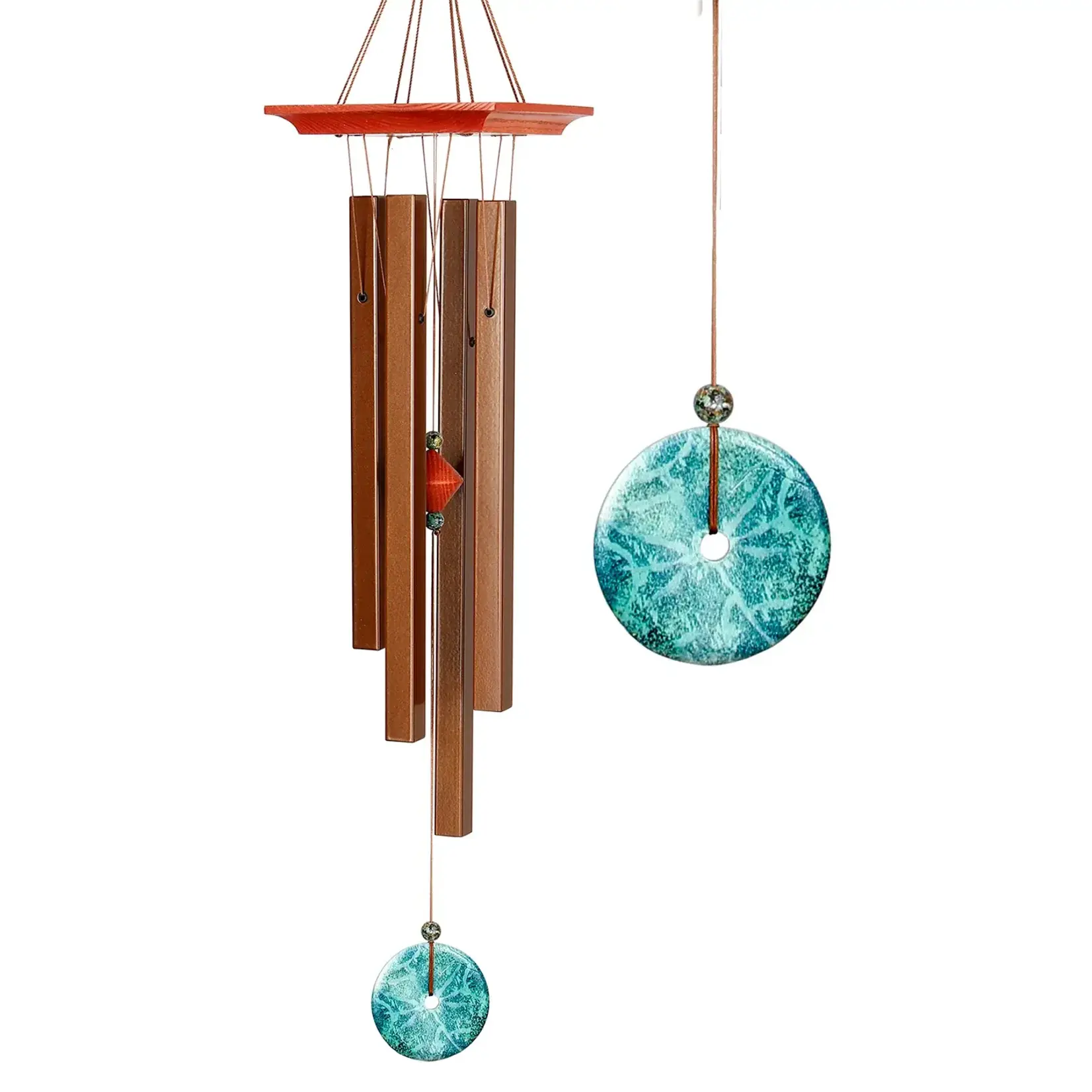 Woodstock Chimes Turquoise Windchime Medium