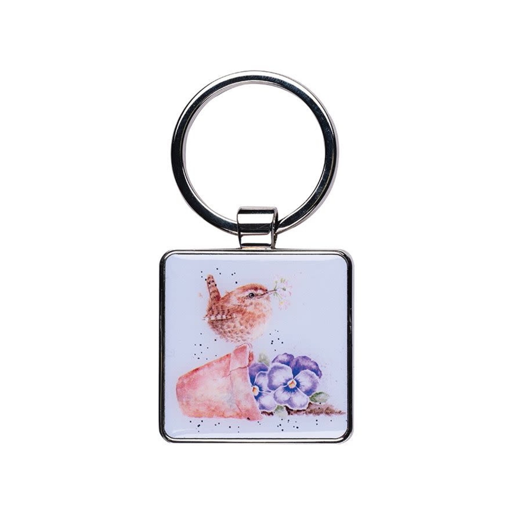 'POTTERING ABOUT' WREN - KEYRING