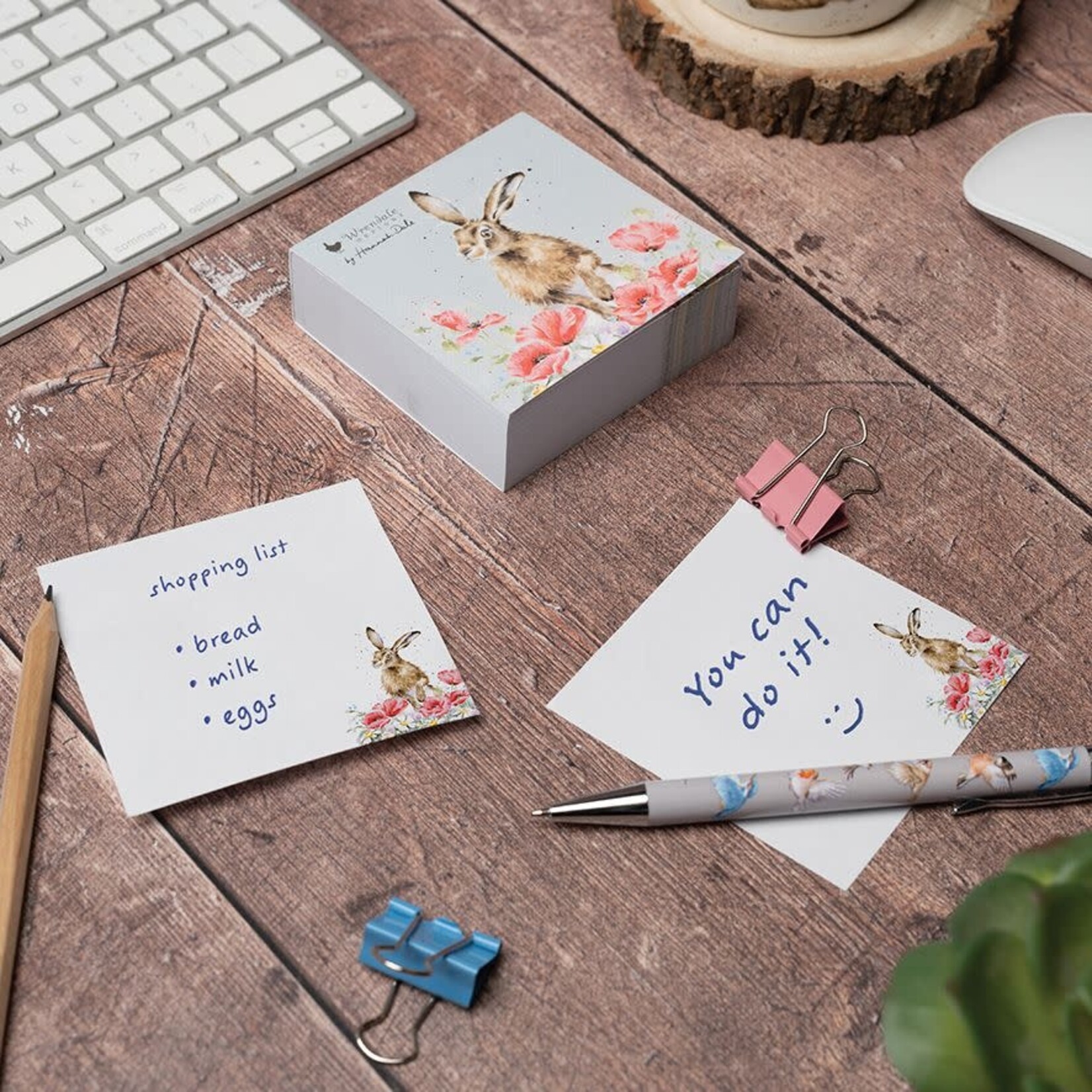 'FIELD OF FLOWERS' HARE STICKY NOTES