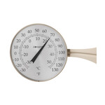Conant Custom Brass Large Dial Thermometer Satin