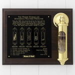 Conant Custom Brass Brass Storm Glass & Plaque Set