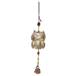 Single Owl Hanger w/Beads and Bell