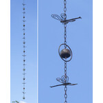 Dragonflies & Bells Rain Chain  (G 20)