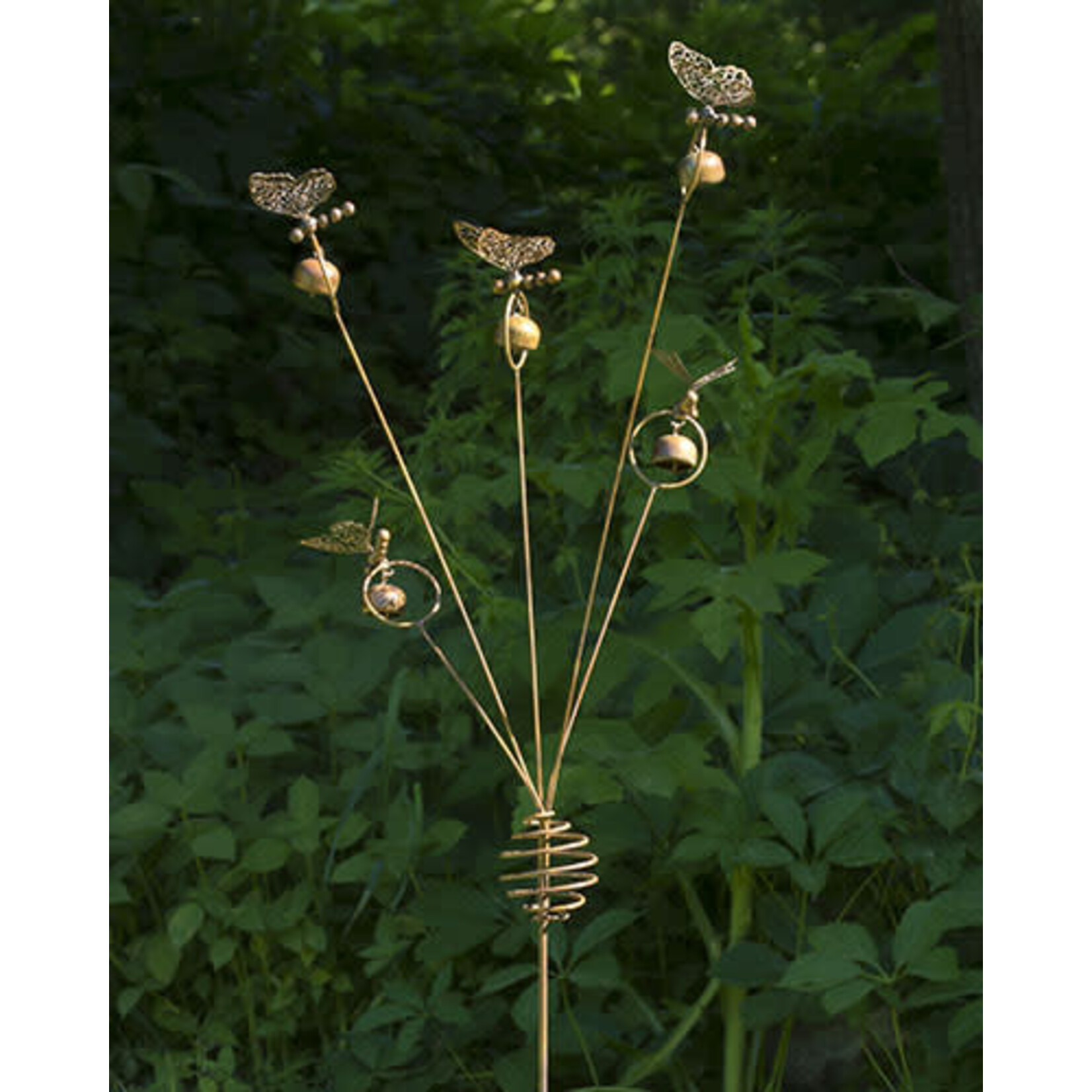 Butterflies and Bells Flamed Garden Stake