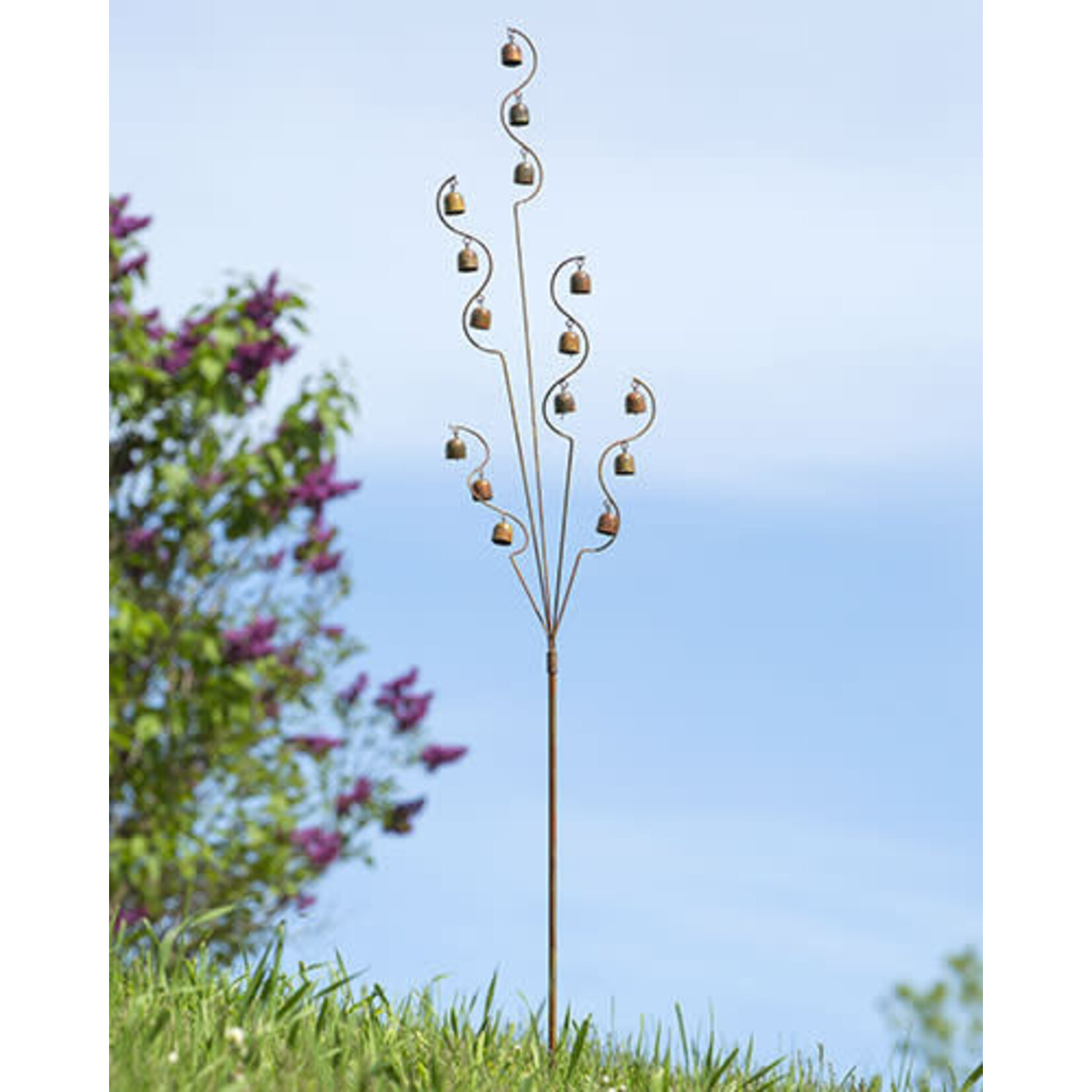 Bell  Spiral Garden Stake