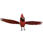 Metal Cardinal Rocker Small