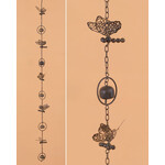 Butterflies With Bells Hanging Ornament