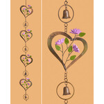 Flowers on Heart Hanging Ornament