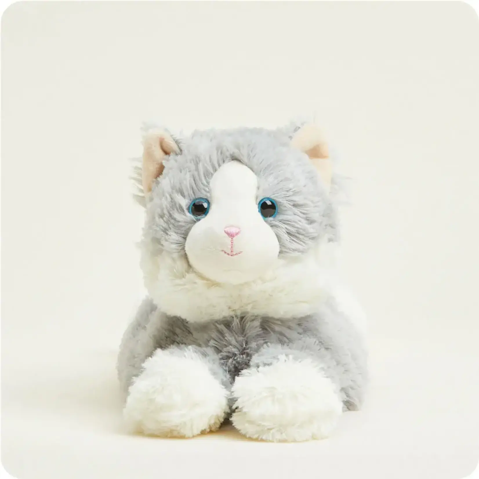 Warmies Laying Down Gray Cat 13"
