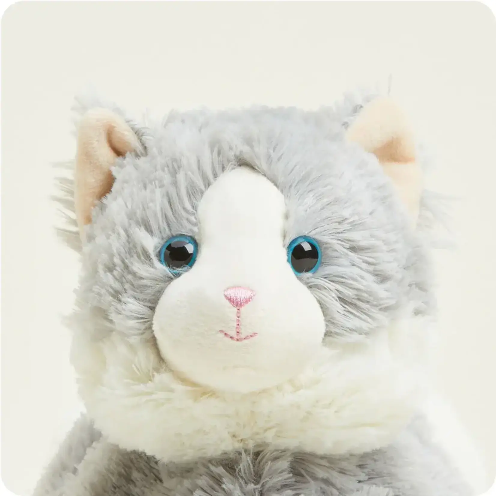 Warmies Laying Down Gray Cat 13"