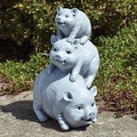 Stacked Pigs Statue