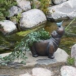 Hippo With Bird Planter (H4E box)
