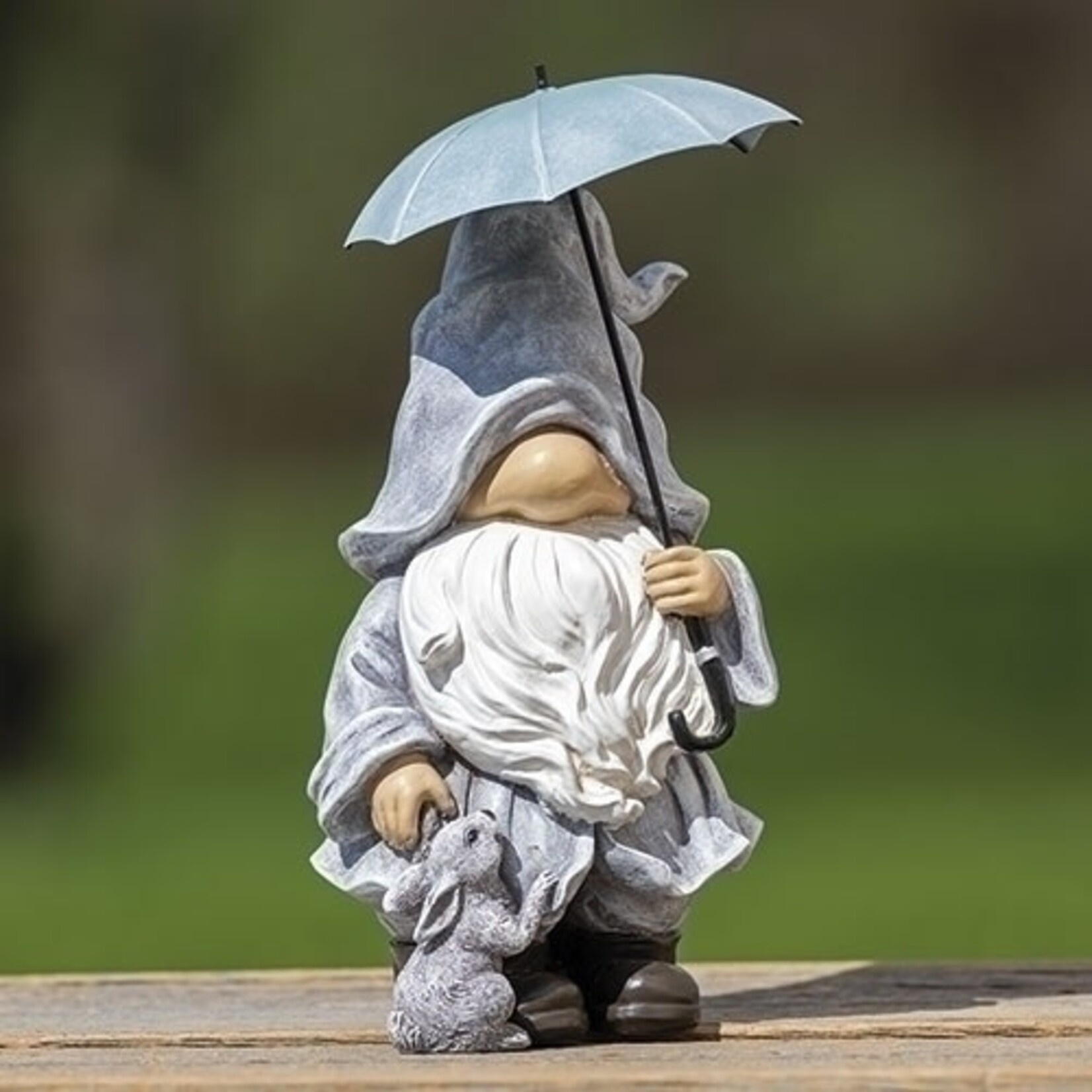 Gnome With Umbrella Statue ( G 12 )