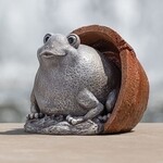 Pudgy Pals Frog in a Pot Statue